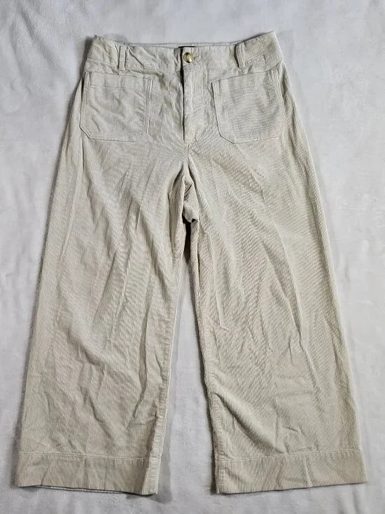 Maeve by Anthropologie - The Colette Cropped Wide-Leg Corduroy Pants - 31 - Picture 3 of 14